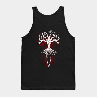 Bloody Viking dagger and Yggdrasil Tank Top